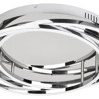 Модерен LED  плафон 40W с естествено бяла светлина – хром