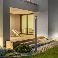 Модерен външен LED стълб 30W, 3000K, IP65