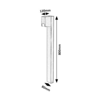 Модерен външен градински стълб Cernon за GU10 крушка