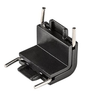 Компактен свързващ елемент за релсово осветление – черен, DC 24V, пластмасов корпус