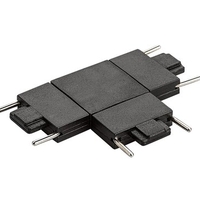 Свързващ елемент за релсово осветление – черен, DC 24V, пластмасов корпус