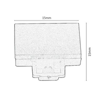 Крайна капачка за релсово осветление – черна, пластмасова