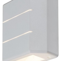 Стилен бял квадратен LED аплик Lippa – компактно фасадно осветление 6W