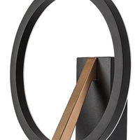 Модерен LED аплик черен/златен, 8W, топла светлина 3000K