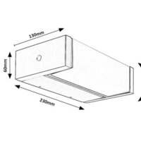 Модерен фасаден външен LED аплик Cubbington 18W с естествена бяла светлина