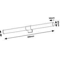 LEDтяло за баня 6W, IP44, 4000K, черно