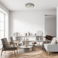 Модерен LED плафон 40W – черен, естествена светлина 4000K