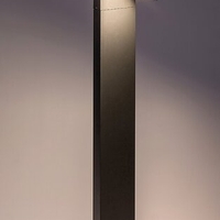 Модерен външен градински LED стълб Telde 14W с топло бяла светлина