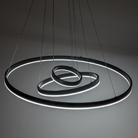 Модерен LED полилей Isaure – 100W, CCT 3000K–6500K, димируем, с дистанционно