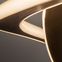 Модерен LED плафон 72W в матирано злато