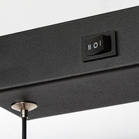 Модерен висящ LED полилей 36W с регулируема цветна температура – черен