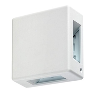 Елегантен квадратен LED аплик Lippa в бяло – стилно фасадно осветление 6W