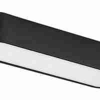 Модерно LED релсово осветление – 6W, топло бяло, черен алуминий