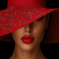 Дамата с червената шапка