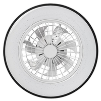 Мултифункционален LED таванен плафон с вентилатор, звезден ефект и регулируема цветна температура