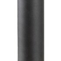 Елегантен градински стълб Teplice E27 – модерно външно осветление с IP44 защита и кафяв прозиращ абажур