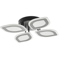 Модерен LED полилей със smart управление – черен