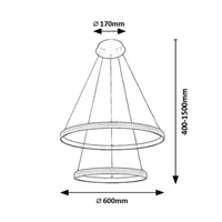 Модерен LED полилеи  Grete – 60W, 3000K
