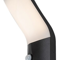 Външен LED аплик Tolna 10W с топло бяла светлина, PIR сензор и IP54 защита