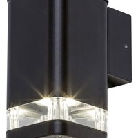 Модерен външен аплик Sintra в мат-черно и IP44 защита