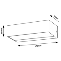 Външен LED аплик Halden 9W – стилно и компактно фасадно осветление