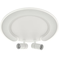 Smart LED таванен плафон 80W – елегантен бял дизайн и подвижни рамена