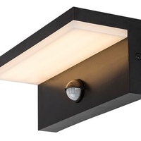 Интелигентен черен LED аплик Zaragoza 9W – сензорно външно осветление с регулируема цветна температура