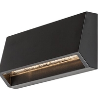 Компактен черен LED аплик Ibar 3W – модерно фасадно осветление с топла светлина