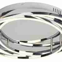 Модерен LED  плафон 40W с естествено бяла светлина – хром