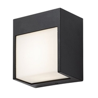 Модерен черен LED аплик Balimo 12W – елегантно фасадно осветление с естествена светлина