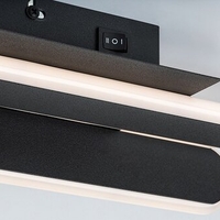 Модерен LED  плафон 18W с регулируема цветна температура – черен