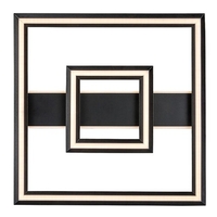 LED плафон – 48W, 3000K, черен метал