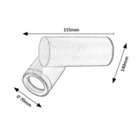 Външен подвижен аплик Enol GU10 с IP44 защита