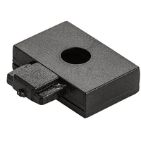 Крайна капачка за релсово осветление – черна, пластмасова