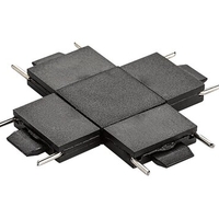 Свързващ елемент за релсово осветление – черен, DC 24V, пластмасов корпус