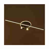 Smart LED таванен плафон 46W – модерен черен дизайн и регулируема светлина