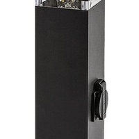 Градински стълб Ankara с вграден контакт – модерно външно осветление E27, IP44