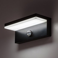 Интелигентен черен LED аплик Zaragoza 9W – сензорно външно осветление с регулируема цветна температура