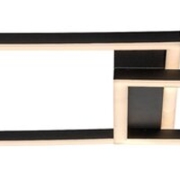 Модерен LED таванен плафон 24W с топло бяла светлина – черен