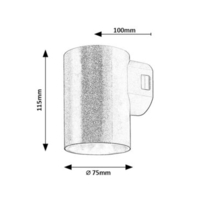 Компактен външен LED аплик Urfa 9W с регулируема светлина – стилен, модерен и защитен