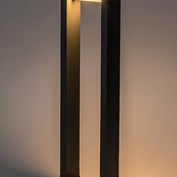 Модерен външен градински LED стълб Medna 8W с топло бяла светлина