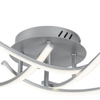 LED плафон Tatjana 30W в сребрист цвят – стил, мощност и плавно осветяване