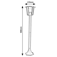Класически градински стълб Taverna E27 – елегантно външно осветление с IP44 защита