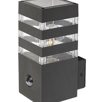 Умен външен аплик Ankara E27 със сензор за движение – антрацитен дизайн и IP44 защита