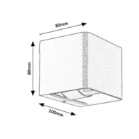Компактен LED фасаден аплик Hallstatt 10W – стилен антрацит и топла светлина