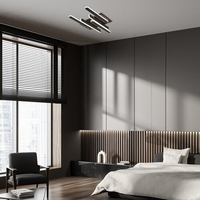 Модерен LED  плафон 36W с регулируема цветна температура – черен