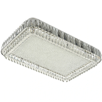 Луксозен LED полилей от метал и кристал – хром, 288W,   с дистанционно управление