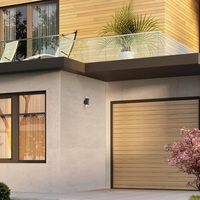 Двоен външен аплик Loanda E27 – стилно фасадно осветление с кафяв прозиращ абажур и IP44 защита