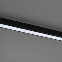 Смарт LED релсово осветление – 13W, регулируема цветна температура 2700–5500K, Wi-Fi, черен алуминий