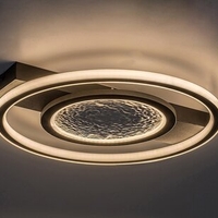 Модерен LED плафон с топло бяла светлина